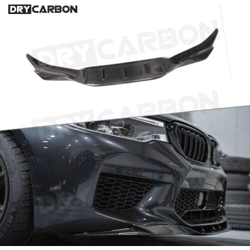 Carbon Fiber Car Front Bumper Lip Spoiler Splitters for BMW 5 Series F90 M5 Sedan 2018 - 2020 Bumper Guard Front Bumper Lip FRP