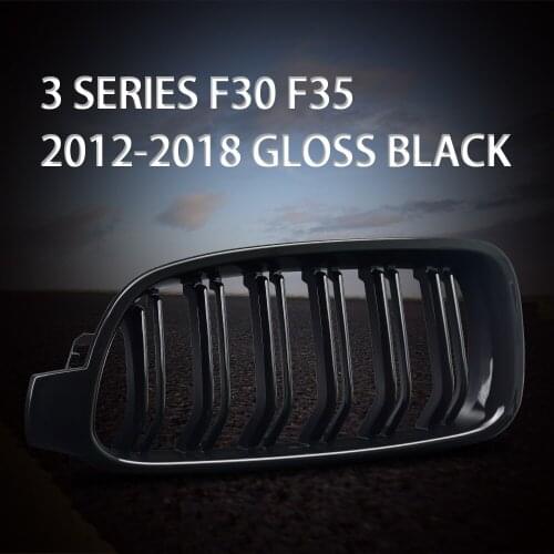 Modified For 3 Series Racing Grill For 3 Series 2012 2013 2014 2015 2016 2017 2018 Front Gloss Black Front Center Kidney Grille