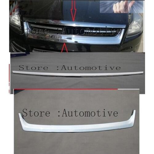 For Ford Kuga Escape 2013 2014 2015 2016 Car Cover Bumper Engine ABS Chrome Trim Front Grid Grill Grille Frame Edge 1pcs