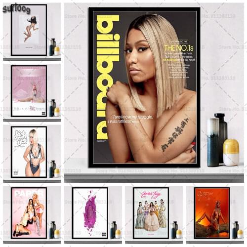 Nicki Minaj Cute Sexy Girl Poster Prints Wall Art Canvas Painting Posters Picture for Living Room Home Decoration