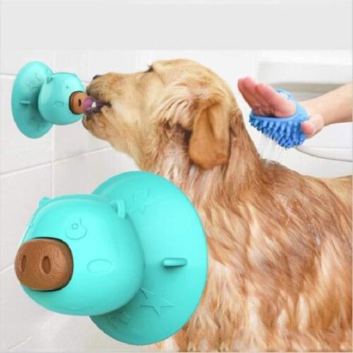 2021NEW Dog Toy Suction Cup Licking Molar Cake Dog Puzzle Chew Bite Resistant Toothbrush Dog Bathing Distraction Dropshipping