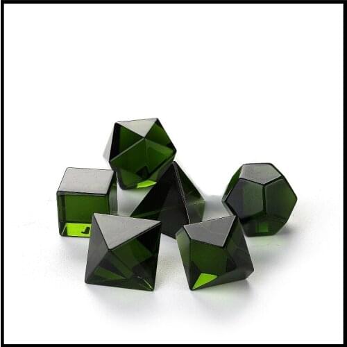 Olive Emerald Digital Creative Polyhedron Dice Board Game Game Dice Holiday Gift Decoration