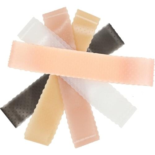 Silicone Wig Band 1Pcs Unisex Thick Non-Slip Elastic Silicone Wig Band Transparent Black Brown Headband For Fix Wigs