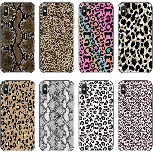 Silicon Soft Case For Huawei P30 P20 Pro P10 P9 P8 Lite Y5 Y6 Y7 Y9 P Smart Plus 2018 2019 Leopard Snakeskin Pattern Phone Case