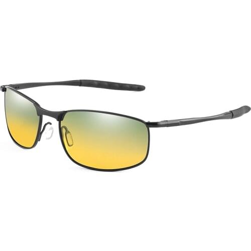 Polarized Day Night Vision TAC Sunglasses Polaroid Men Women Square sun Glasses for men UV400 Driver Night Driving Sun Glasses