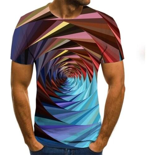 Mens new geometric T-shirt 3D printed funny t-shirts Harajuku shirt t shirt Summer novelty T-shirt Round neck T-shirts XXS-6XL