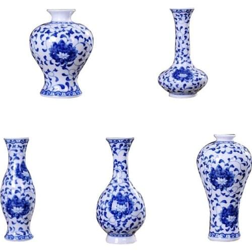 Vintage Home Decor Ceramic Vases Chinese Blue And White Porcelain A Pattern
