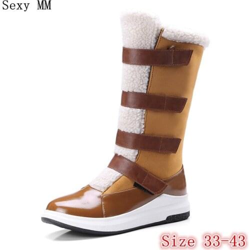 Winter Warm Women Mid-Calf Snow Boots Shoes Woman Short Boots botas femininas botte femme Plus Size 33 - 40 41 42 43