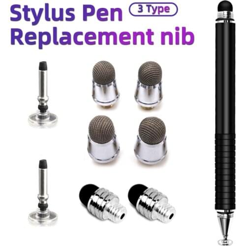 Ankndo Stylus Pen Replacement Nib Universal Capacitive Touch Pen Tip Pencil Replace Plug Phone Tablet Stylus Head Accessories