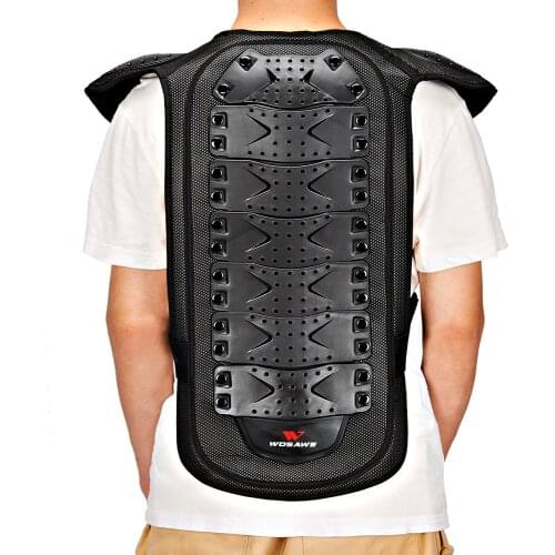 WOSAWE Adult Motorcycle Armor Chest Back Spine Protection Motocross Snowboard Motorbike Jacket Body Protector Protective Gear