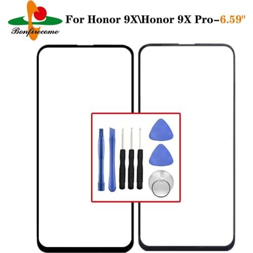 For Huawei Honor 9X HLK-AL00 Touch Screen For Honor 9X Pro HLK-AL10 Front Outer Glass Lens Touch Screen NO LCD Digitizer