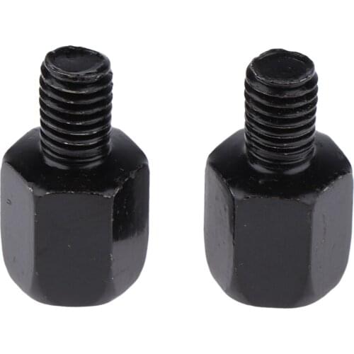 For Suzuki Motorcycle Wing Mirror Adapter RH 10mm - LH8mm Rear View Black Dropshipping