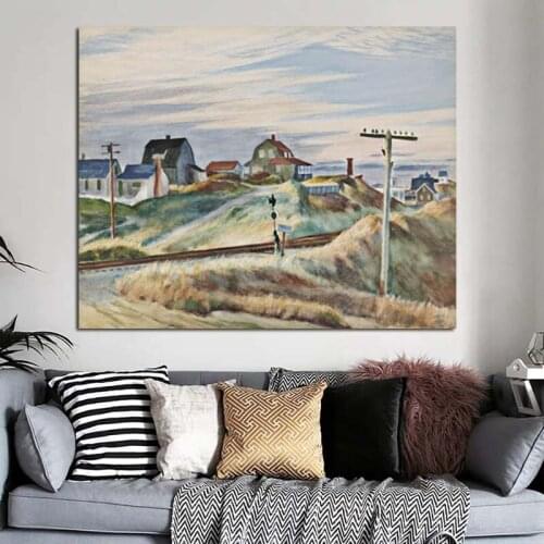 Edward Hopper Maine Paintings Wall Art Canvas Painting Posters Prints Modern Painting Wall Pictures For Living Room Home Decor