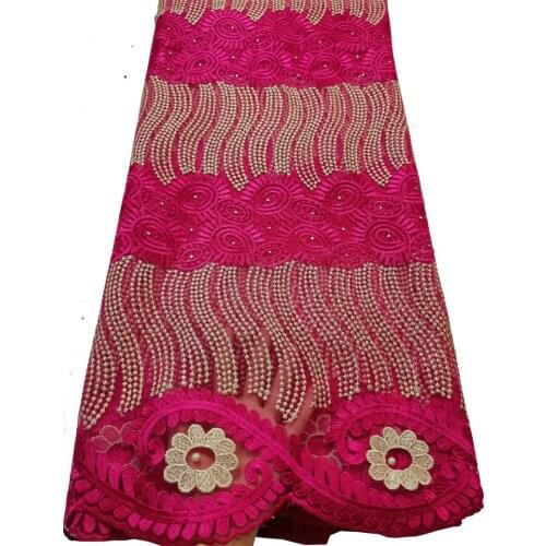 Latest african laces 2020 african lace fabric high quality french lace fabric with stones 5yards net african fabric YLM006