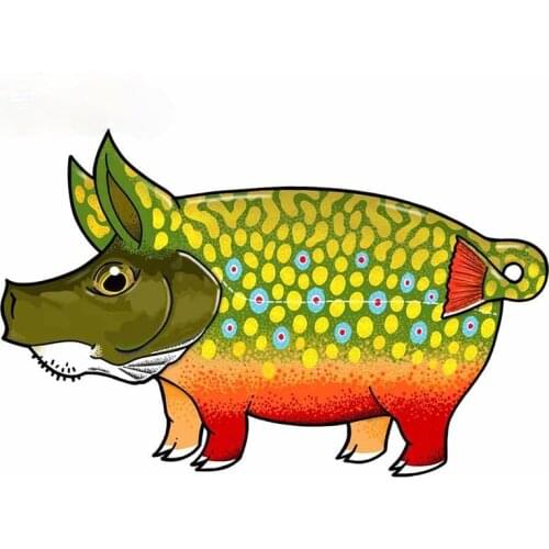 Beautiful Trout Car Decal Auto Air Conditioner Car Stickers Custom Printing Scratch-proof Suitable for VAN RV Waterproof Decor