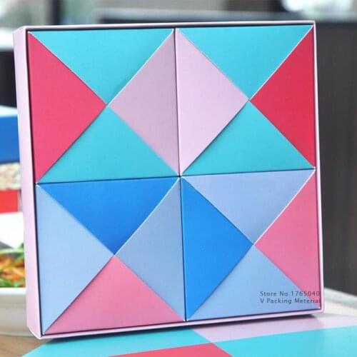 Square high-grade and exquisite gift chocolate mooncake box Chocolate packing box, FERRERO ROCHER box 50set/lot