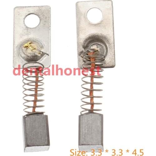 20PCS 3.3*3.3*4.5mm Metal Electric Motor Carbon Brushes Replace For/Saeyang Series Dental Grinding Machine Micromotor Handpiece