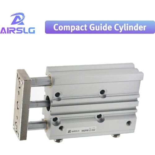 MGP MGPM50 MGPL50 Compact guide cylinder Thin Three axis air pneumatic cylinder with guide rod MGPM50-25Z -50Z MGPL50-25Z -50Z