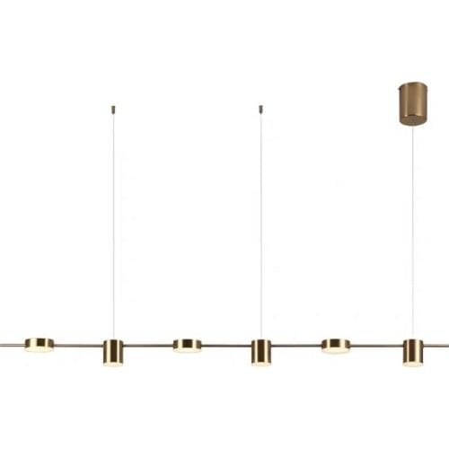 Minimalist Black Gold LED Pendant Light Nordic Designer simple Long Hanging Lamp For Bar Shop Restaurant living room decoration