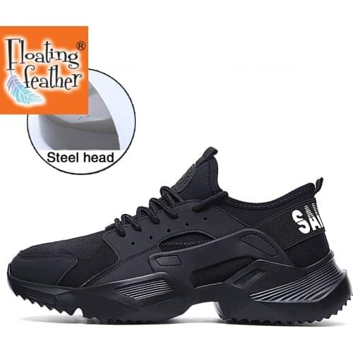 Men Shoes Work Safety Shoes Lightweight and Comfortable Non-slip Steel Toe Cap Wear-resistant Breathable Work Shoes