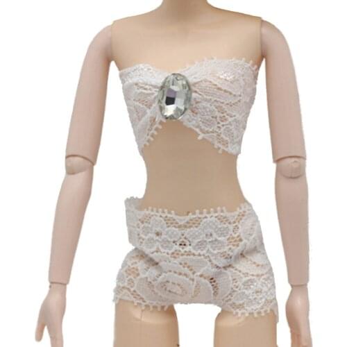 Soft Lace Underwear Bra&Briefs for 1/6 BJD Dolls and Barbies Dolls Toy Clothes Accessories Gift for Kids