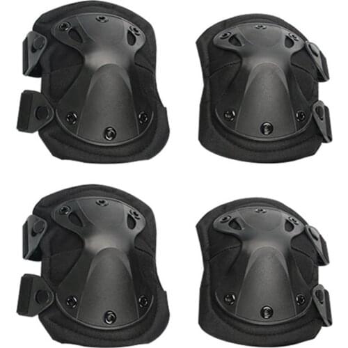 Outdoor Hunting Sports Army Airsoft Safety Protective Cover Elbow Knee Pad Set Safety Protective Cover