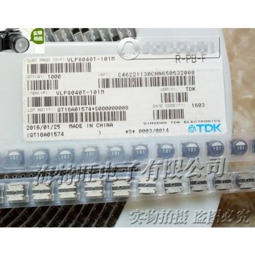 Original new 100% import SMD shielded power inductor VLP8040T-101M 8*8*4 100uH 1A