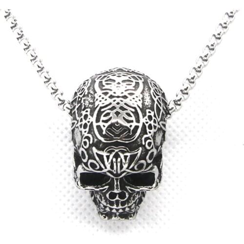 Support Dropship New Design Skull Pendant 316L Stainless Steel Jewelry Cool Demon Skull Pendant