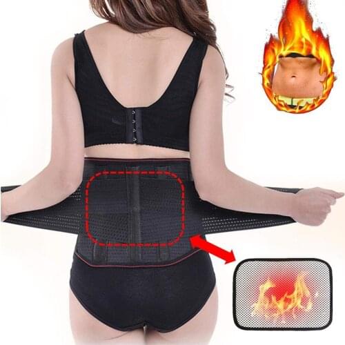 Unisex Tourmaline Back Waist Support Self-heating Warmer Lumbar Brace Belt Double Pull Strap Lower Back Pain M-XXL Free Shipping