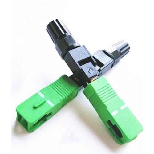 SC APC Fast Connector Embedded Connector FTTH Tool Cold Fiber Fast Connector SC Fiber Optic Connector
