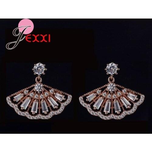 New Fashion 925 Silver Vintage Style Drop Dangle Earrings For Women Charm Luxury Wedding Statement Jewelry Long Earrings