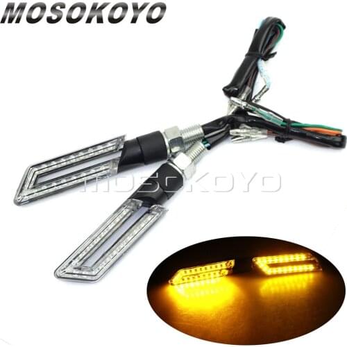 SMD LED Motorcycle Blinker Turn Signals Indicators Lamp Universal Flashing Signal Lights for KAWASAKI BMW YAMAHA HONDA