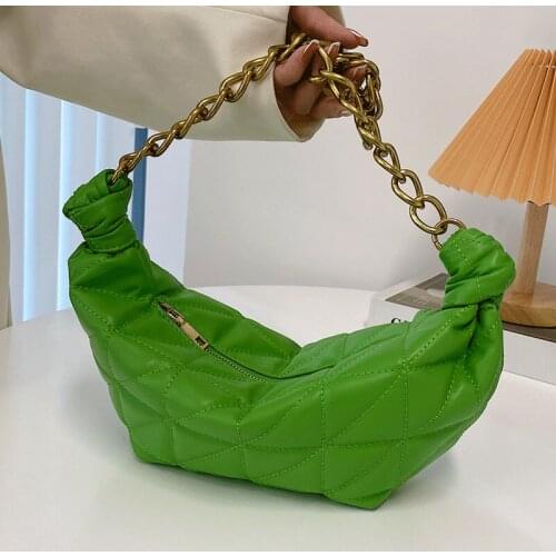 New Soft Leather Shoulder Bags for Women Green Travel Handbags Designer Brand Ladies Hobos Bag Fashion Casual Underarm Bags Sac