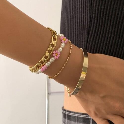 Bohemian Ethnic Handmade National Beads Bracelet Sets For Women Fashion Beads Bracelet Couples Vintage Fashion Jewelry Gifts