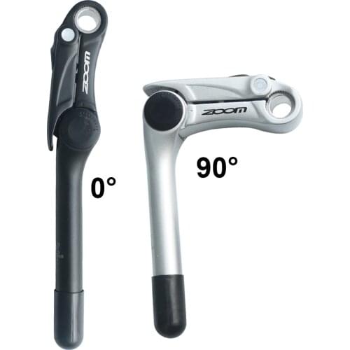 ZOOM MTB Mountain Road Bike Long quill stem 25.4mm fork clamp diameter Quick Release QR adjust hybrid bike Handlebar stem Rise