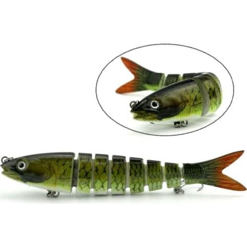 New 1pcs Jointed Fishing Lures 13.6cm 18.7g 8 Sections Minnow Fishing Hooks Swim Bait Peche Fishing Wobblers