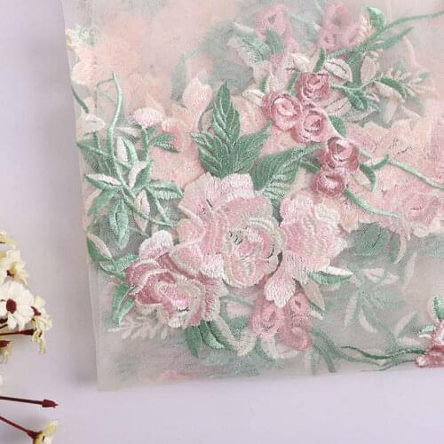 1pc Beautiful Flower Applique Embroidered Sew on Patches For Clothes Dress Fashion Sticker Diy Decoration Repair High Quality