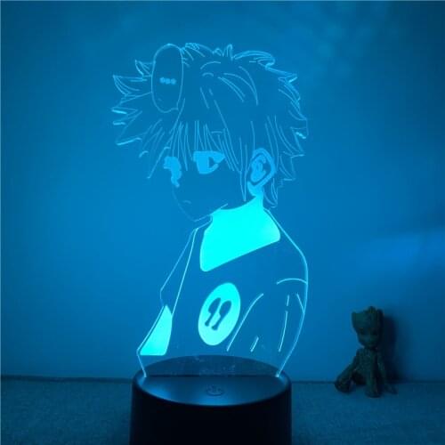 3D Lamp Anime Hunter X Hunter Killua Lovely Daze LED NightLight Figure 7 Colors Touch Table Bedroom Decor Night Light Gift