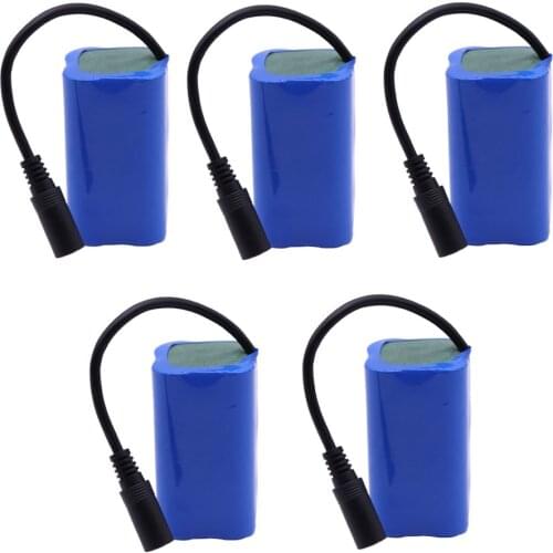 5PCS 7.4V 5200mAh Lithium Battery For T188 T888 2011-5 Remote Control Fish Finder Fishing Bait Boat Spare Parts 7.4 V 2S battery