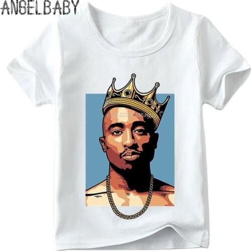 Children 2pac Hip Hop Swag Print T shirt Summer Fashion Tupac Baby Boys/Girls Top Tee shirts Kids Casual Clothes,HKP287