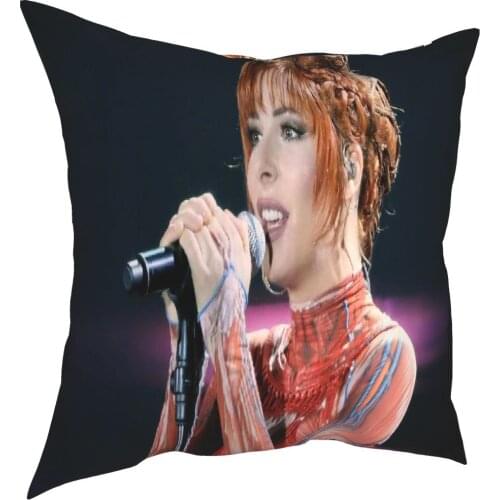 Mylene Farmer Bedding Set Rectangular Cushion Cover Turquoise Cushion The Weeknd Pillowcases 50X70 Pillow Cover Pillowcase