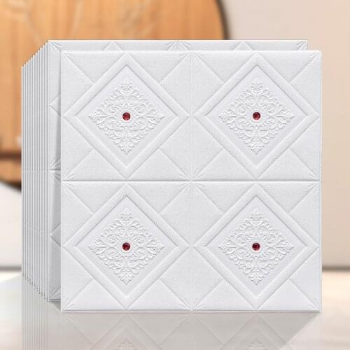 3d self-adhesive wall sticker Foam wallpaper Background wall ceiling wall Decor sticker Old wall renovation waterproof stickers