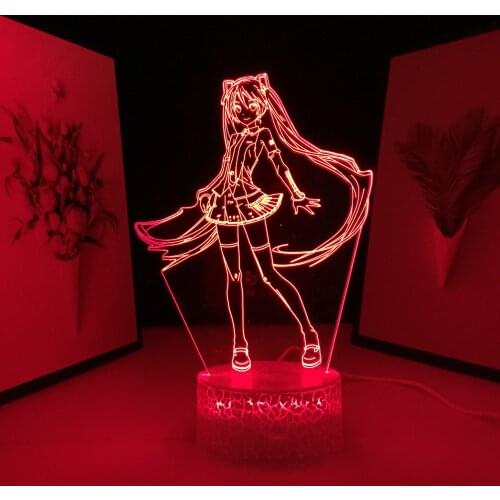 3D LED Nightlight Anime Figure Lamp for Bedroom Decor Light Cool Child Birthday Gift Manga Room Table Lamp Dropshipping