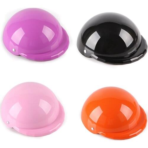 TINGHAO Cool Pet Dog Helmet Ridding Cap Soft Padded Safety Hat Puppy Sun Rain Protection