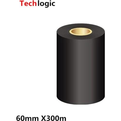 Outside 60*300 Strengthened Wax Ribbon 60mm X 300m Black Strong Ink Ribbons 60mmX300mm Barcode Label Printer Wax Ribbons