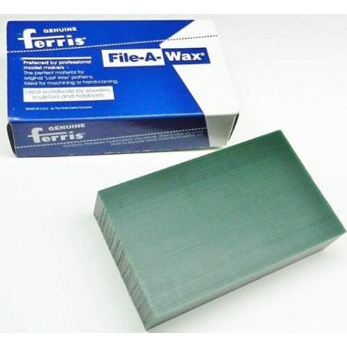 Ferris Wax Carving Wax Ferris File-A-Wax Block 1 Pound/450g Jewelry Model Making Wax Green Blue