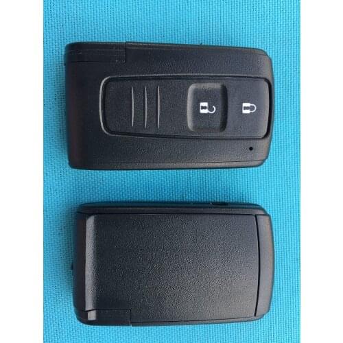 1Pc 2 Buttons Car Remote Key Case Shell Fob For Toyota PRIUS 2004-2009 COROLLA VERSO Camry Replacement Smart Card With Blade Hot