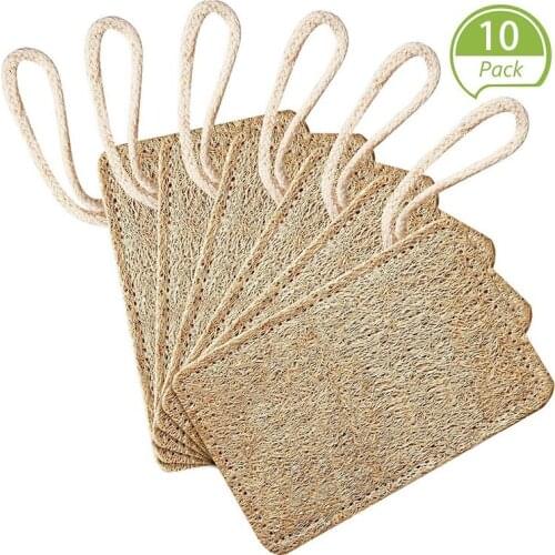 10Pcs Loofah Dish Sponges Dish Washing Cloth Sponge Scrubber Cleaner Natural Kitchen Clean Pads 7X11cm