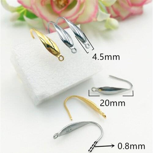 100pcs 316 Stainless steel ?-shaped Earring Hooks Ear Clasps DIY Jewelry Finding