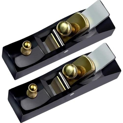 2 Pack Tiny Woodworking Plane, Mini Hand Planer, Block Hand Plane Planer Wooden Carpenter Woodcraft Tool,3.1 In
